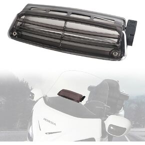 Smoked Windshield Air Flow Vent for Honda Goldwing GL1800 2001-2017, Motorcycle Windscreen Fresh Air Flow Vent for Honda Goldwing GL1800 Accessories 2001-2017