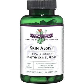 Vitanica Skin Assist, Skin Support, Vegan, 180 Capsules