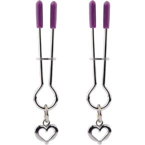 Stainless Steel Nipple Heart Clip Non-Piercing Adjustable Body Clips Jewelry Gift for Women
