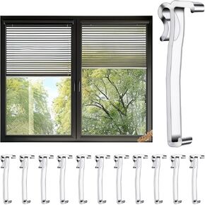 12PCS Valance Clips for Blinds, 3 Inch Clear Plastic Valance Clips for Blinds Hidden Blinds Valance Clips, Window Blind Clips Wood Blind Valance Clips Blind Channel Cover Clip Horizontal Blind Valance