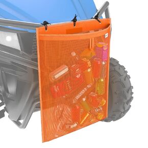 UTV Vinyl-Mesh Trash Sack, Universal UTV Accessories Compatible for Polaris RZR, Can-Am, CFmoto and more(Black)
