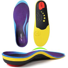 Heavy Duty Arch Support Inserts,Comfort Orthotics Insoles for Plantar Fasciitis,Flat Feet,Heel Pain,Shoe Insoles Inserts for Work Boots Sneakers
