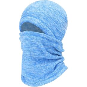 Balaclava Ski Face Mask, Winter Cold Weather Windproof Hooded Scarf Hat with Neck Warmer, Cycling UV Protector for Women Men