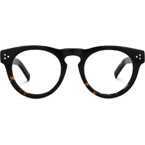 Zeelool Retro Round Glasses Frame for Women Men Eyeglasses Frame with Non-prescrition Clear Lens Malloy VFP0273