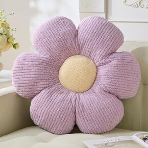 Flower Pillow, Flower Shaped Throw Pillow Cushion Seating Blue Flower PlushThrow Pillow Floor Pillows Home Decorative Seating Cushions