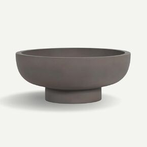 Concrete Fruit Bowl/Holder - Kitchen Counter Fruit Basket Alternative for Modern Homes (Ash Cloud)