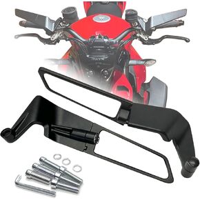 Motorcycle Mirrors Stealth Wind Wing Side Rearview Mirrors Compatible With Ducati Streetfighter V4 S V2 Diavel 1260 Hypermotard 698 821 950 1100 MONSTER 821 1200 S Multistrada Scrambler