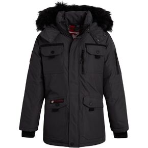 CANADA WEATHER GEAR Boys' Winter Jacket - Heavyweight Water and Wind Resistant Hooded Parka Ski Jacket for Boys (Sizes: 5-20)