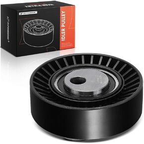 A-Premium Belt Idler Pulley Compatible with BMW 320i, 323Ci, 323i, 323is, 325i, 325is, 325iX, 325xi, 328Ci, 328i, 328is, 330Ci, 330i, 330xi, X5, 525i, 525iT, 528i, 530i, X3, X5, Z3, Z4, M3, M5, M6