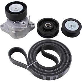 MOTOKU Belt Tensioner and Serpentine Belt Idler Pulley kit for Mercedes C230 C280 C300 C350 CL550 CLK350 CLK550 CLS550 E350 E550 G550 GL450 GL550 GLK350 ML350 ML550 R350 S550 SL550 SLK280 SLK300