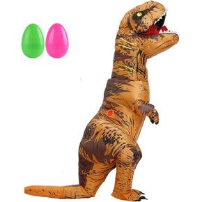 Child's Inflatable Dinosaur Costume kids with Dinosaur Random Surprise eggs Blow Up Dinosaur Costume for Halloween Cosplay Party Christmas