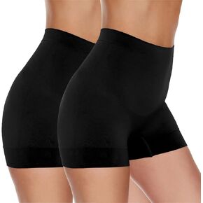Womens Seamless Shaping Boyshorts Panties Tummy Control Shapewear Underwear Under Dress Shorts