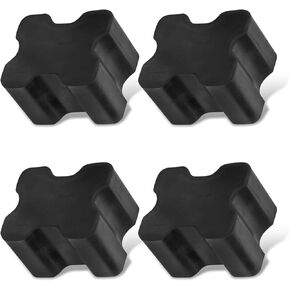 4 PCS Car Jack Heavy Duty Rubber Coil Spring Lift Booster Kit, 1.85" x 1.22" Front Coil Spring Shock Absorber Rubber Pad, Portable Accessory, Suitable for Most Cars, SUVs, Trucks (Black)