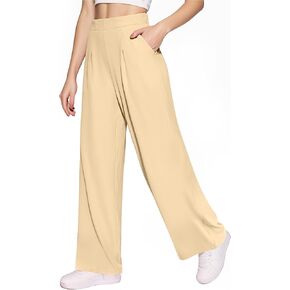 CLOZOZ Wide Leg Trouser Pants for Women High Waisted Dress Pants Casual Lounge Pants Business Work Pants Palazzo Slacks