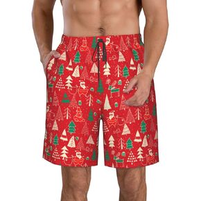 Mens Swim Trunks Quick Dry Board Shorts with Mesh Lining Beach Swimwear Bathing Suits with Pockets