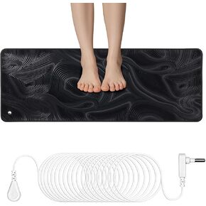 Grounding Mat (26.7x10 Inch) Reduces Inflammation, Pain, and Anxiety,Use for Ground Foot Mats, Computer Mat, Sleep Mat, Pet,Soft & Cozy, Home Use