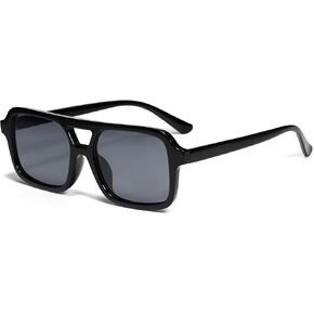 VANLINKER Retro 70s Square Aviator النظارات الشمسية للنساء والرجال نظارات شمسية مستطيلة عصرية VL9816
