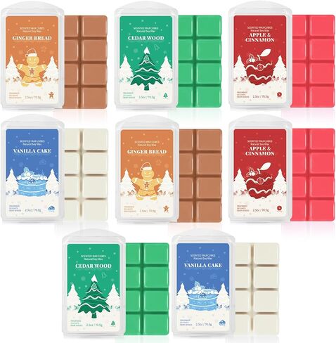 Scented Wax Melts, Wax Melts Wax Cubes, Soy Wax Cubes for Warmer Wax Melts Gift Set for Mom 16 Pack (16x2.5oz) in Saudi Arabia