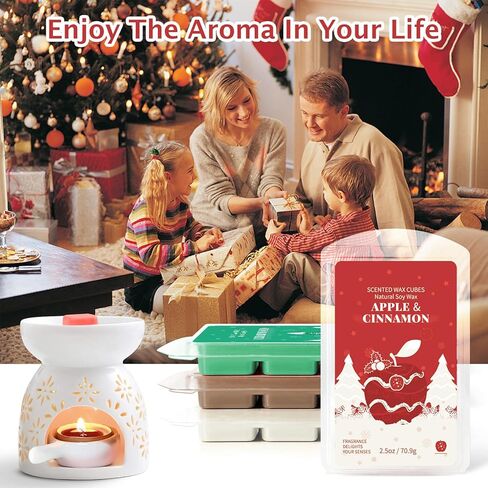 Scented Wax Melts, Wax Melts Wax Cubes, Soy Wax Cubes for Warmer Wax Melts Gift Set for Mom 16 Pack (16x2.5oz) in Saudi Arabia