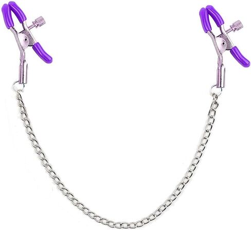 316L Nipple Clamps with Chain Body Chain Stainless Steel Adjustable Body Ring Body Clamps Body Ring Non Piercing Chain Stainless Steel for Women Faux Body Jewelry Clip on Jewelry in Kuwait