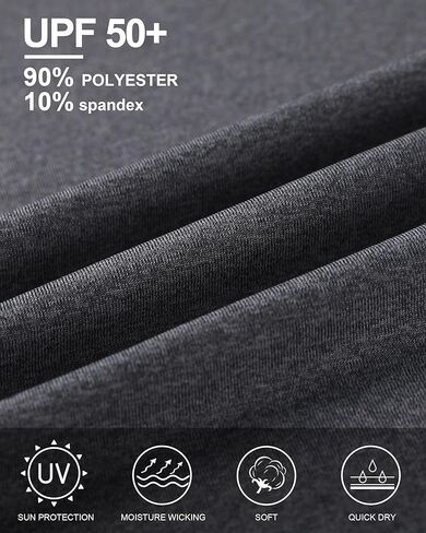 (الحجم: S) 2 حزمة UPF 50+ قمصان الحماية من أشعة الشمس فوق البنفسجية في الهواء الطلق طويلة الأكمام SPF الغوص طفح الحرس لصيد الأسماك والمشي لمسافات طويلة والسباحة in Kuwait