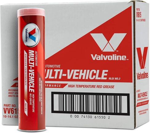 Valvoline Multi-Vehicle High Temperature Red Grease 14.1 OZ Cartridge, Case of 50 in Saudi Arabia