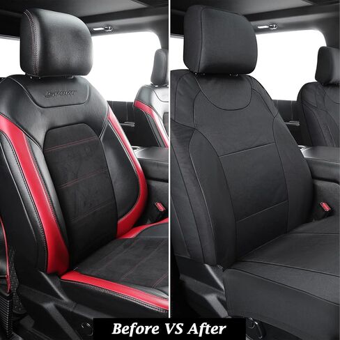 Coverado Front Seat Covers, Waterproof Oxford Seat Protector for Car Seat Cushions for Kids & Dogs, Compatible with 2015-2024 Ford F150 & 2017-2024 Ford F250 F350 F450 (Black, 2PCS) in Saudi Arabia