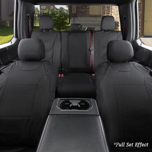 Coverado Front Seat Covers, Waterproof Oxford Seat Protector for Car Seat Cushions for Kids & Dogs, Compatible with 2015-2024 Ford F150 & 2017-2024 Ford F250 F350 F450 (Black, 2PCS) in Saudi Arabia