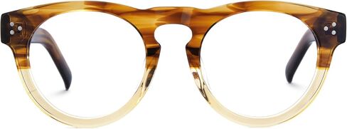 Zeelool Retro Round Glasses Frame for Women Men Eyeglasses Frame with Non-prescrition Clear Lens Malloy VFP0273 in Saudi Arabia