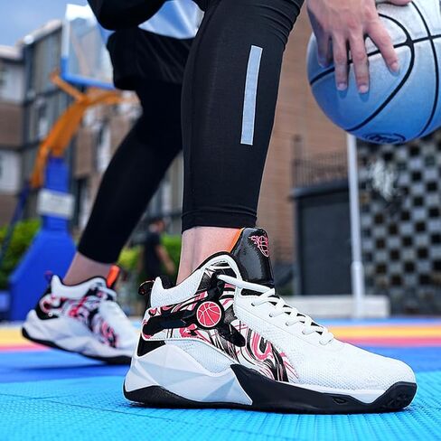 Unisex's High Top Lightweight Fly-Weaving Running Jogging Sneakers Sports Tennis Basketball Shoes in Kuwait