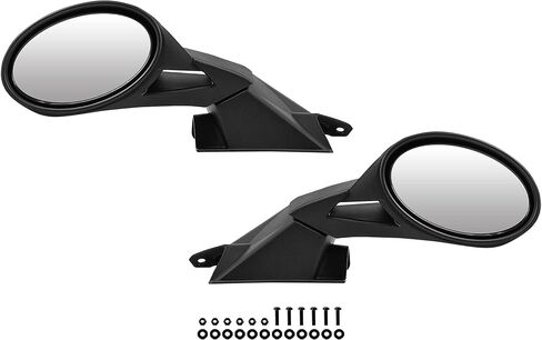 SAUTVS Adjustable Folding Rearview Side Mirrors for Polaris Snowmobile, Pro-Ride Hood Mounted Mirrors Rear View Side Mirror Kit for Polaris Snowmobile Accessories (2PCS, Replace #2877803) in Saudi Arabia
