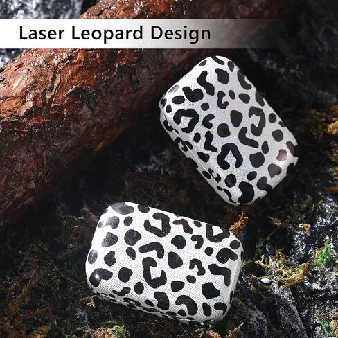Muf Leopard Contact Lens Case,Portable Contact Lens Travel Kit with Mirror,Container,Tweezer,Contact Lens Solution Bottle,Compact Soak Storage Kit for Travel Outdoors Daily Use,Silver Sparkles in Saudi Arabia