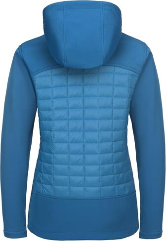 Little Donkey Andy Women's Lightweight Insulated Hybrid Jacket for Hiking Running Ski Thermal Warm with Removable Hood in Saudi Arabia