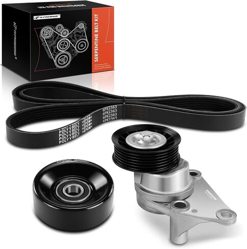 A-Premium Engine Serpentine Belt Drive Kit with Tensioner Compatible with Chevy, GMC & Cadillac Vehicles - 1999-2002 - Silverado 1500 2500 3500, Suburban, Sierra 1500, Yukon XL 1500, Escalade & More in Saudi Arabia