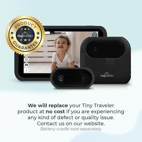 جهاز مراقبة سيارة الأطفال Tiny Traveler Ai الذكي اللاسلكي مع كاميرا إضافية ومجموعة سفر وبنك طاقة - كشف تنبيهات السلامة المدعومة بالذكاء الاصطناعي، سياج افتراضي، رؤية ليلية طويلة المدى 1000 قدم، التحدث في اتجاهين - أسود in Saudi Arabia