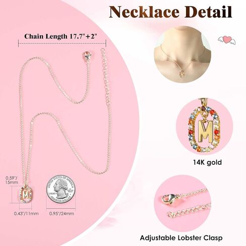 Cute Preserved Real Roses Bear Gift with 18K Gold Plated Initial Necklaces for Women, Mothers Day Birthday Anniversary Christmas Valentines Presents for Mom Girlfriend Wife in Saudi Arabia