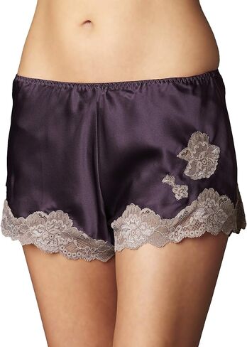 Women's 100% Silk Tap Pant, Lace Trim, Flattering Fit, Indulgence, Lingerie, Sleepwear, Beautiful Gift Packaging in Kuwait