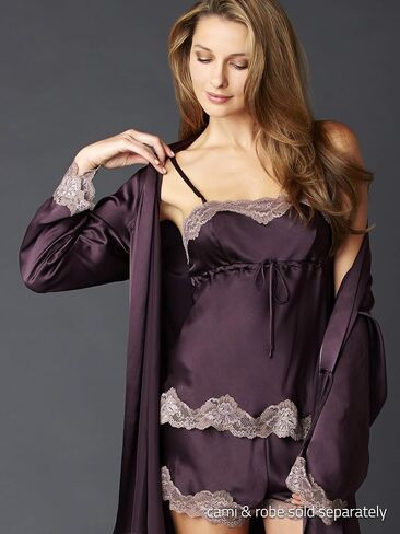 Women's 100% Silk Tap Pant, Lace Trim, Flattering Fit, Indulgence, Lingerie, Sleepwear, Beautiful Gift Packaging in Kuwait