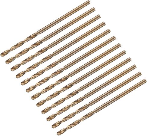 uxcell 12pcs Jobber Drill Bits 1mm (0.039") Black Nitride & Gold Titanium Coated M2 High Speed Steel (HSS) Twist Drill Bits for Stainless Steel Aluminum Alloy Metal in Saudi Arabia