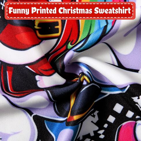 سويت شيرت عيد الميلاد القبيح للأطفال، سترة عيد الميلاد الجديدة للأولاد والبنات من عمر 4 إلى 16 عامًا in Kuwait
