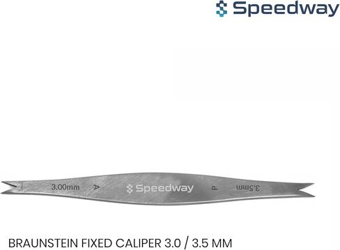 Braunstein Fixed Caliper 3.5/4.0 mm I Stainless Steel I 78mm.. in Saudi Arabia