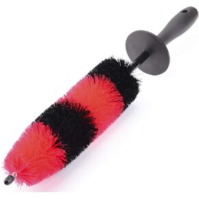 Wheel Rim Brush, Soft Bristle Long Master Car Wheel Brush Rim Tire Detailing Brush Car Washing Brush for Wheels Rims Exhaust Tips Vehicle Engine Motorcycles,No Scratches (Wheel)