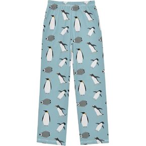 Boys Pajama Pants Traditional Black White Soccer Ball Elastic Waist Lounge Pajama Bottoms with 2 Pockets Sleep Pjs M
