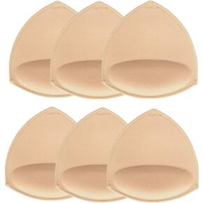 TopBine Removable Bra Pads Inserts Women's Comfy Sports Cups Bra Insert for BIkini Top Swimsuit (A/B 3 color)
