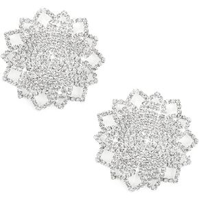 Rhinestone Pasties Covers Pasty - Diamond Crystal Reusable Tassel Stickers Gift Christmas Petal