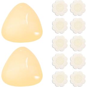 Double-Sided Sticky Bra Inserts, 2024 Newest Invisible Push Up Pad, Maximum Comfort Ultra Lift Bra Pad with 10 Nipple Covers, Adding Instant Volume for Bikini Sport-Bra Beachwear Swimsuit Dress Lover