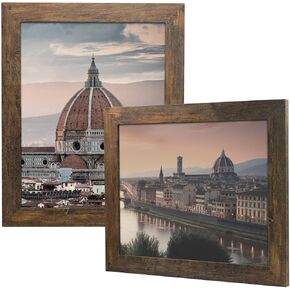 Golden State Art, 24x36 Picture Frame with Plexiglass, Fit for 24 by 36 Inch Pictures, Puzzle, Poster, Artwork - Horizontal and Vertical Display for Wall - Set of 2 (Black)