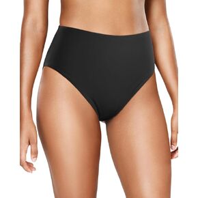 Zmart High Waisted Bikini Bottoms - Women's Full Coverage Bathing Suit Tummy Control Swimsuit Bottom