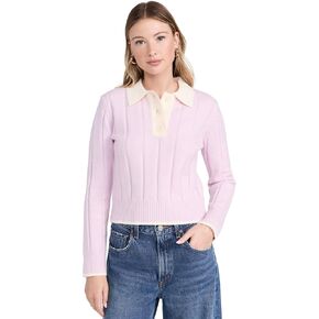 English Factory Women's Color Block Polo Knit Top
