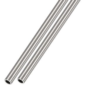304 Stainless Steel Tube (2mm OD x 0.3mm Wall T x 300mm L) 2Pcs, Straight Tubing - for Home Furnishing, Machinery